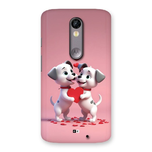 Two Puppies Together Back Case for Moto X Force