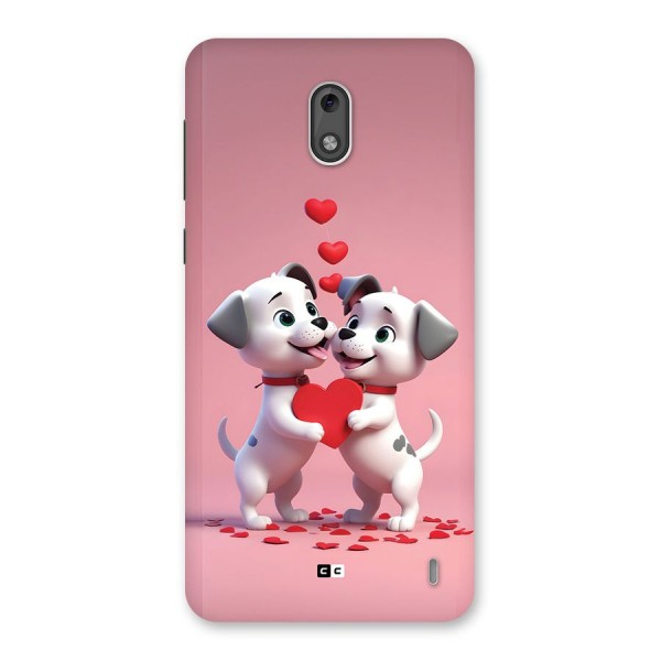 Two Puppies Together Back Case for Nokia 2