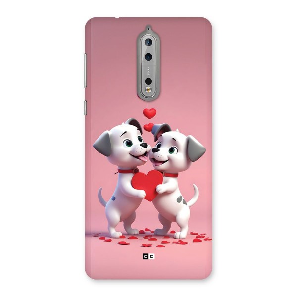 Two Puppies Together Back Case for Nokia 8