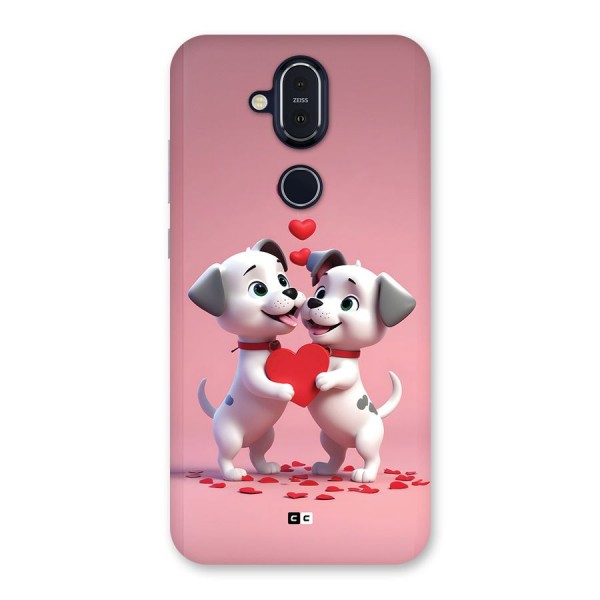 Two Puppies Together Back Case for Nokia 8.1