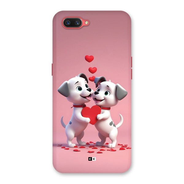 Two Puppies Together Back Case for Oppo A3s