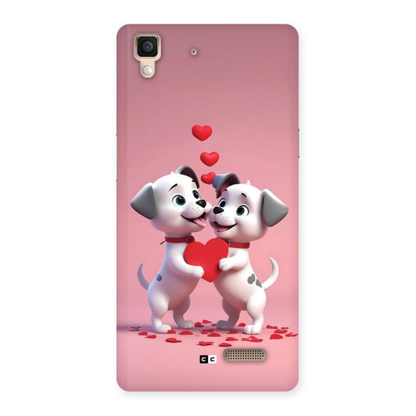 Two Puppies Together Back Case for Oppo R7