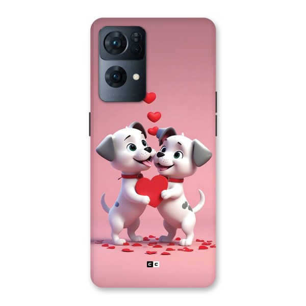 Two Puppies Together Back Case for Oppo Reno7 Pro 5G