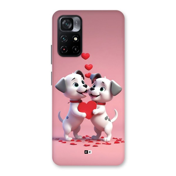 Two Puppies Together Back Case for Poco M4 Pro 5G