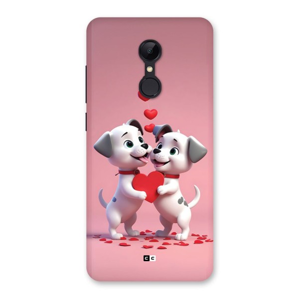 Two Puppies Together Back Case for Redmi 5