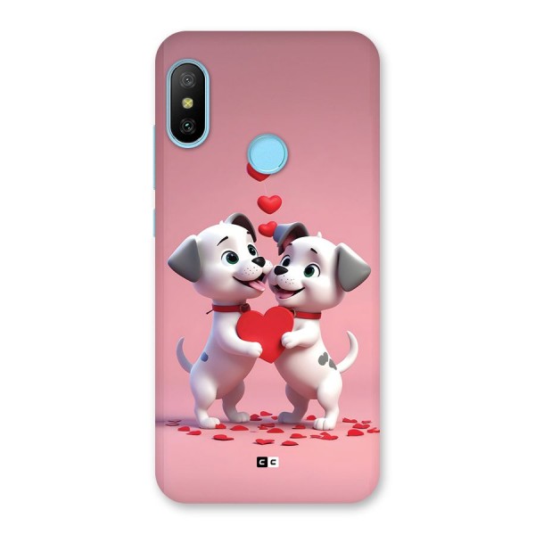 Two Puppies Together Back Case for Redmi 6 Pro