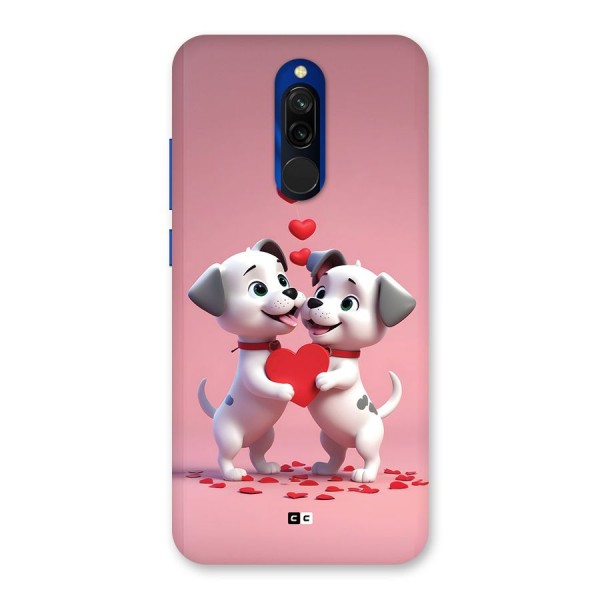 Two Puppies Together Back Case for Redmi 8