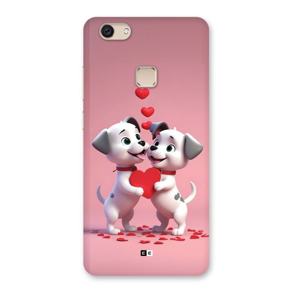 Two Puppies Together Back Case for Vivo V7