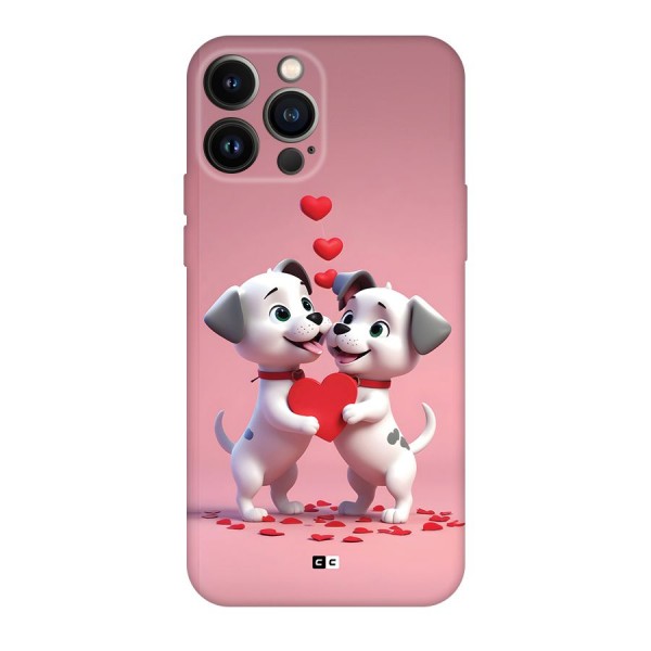 Two Puppies Together Back Case for iPhone 13 Pro Max