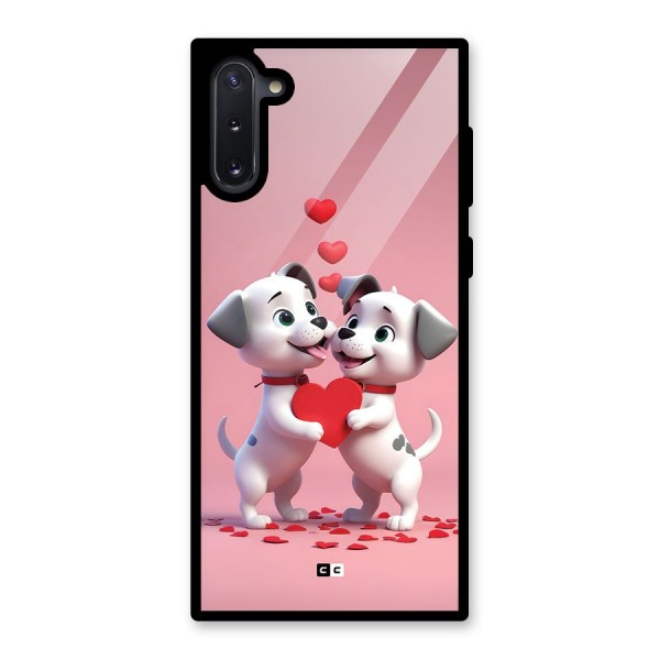 Two Puppies Together Glass Back Case for Galaxy Note 10