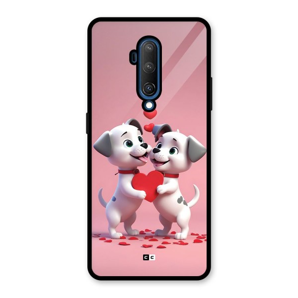 Two Puppies Together Glass Back Case for OnePlus 7T Pro