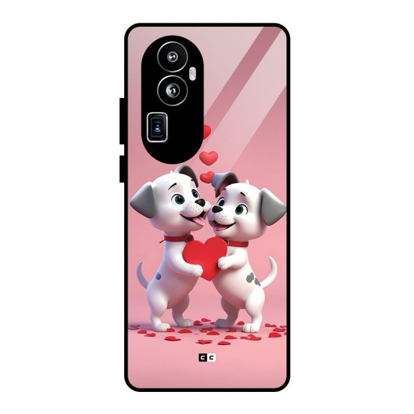 Two Puppies Together Glass Back Case for Oppo Reno10 Pro Plus