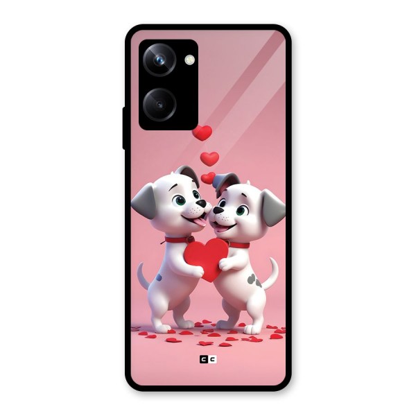 Two Puppies Together Glass Back Case for Realme 10 Pro