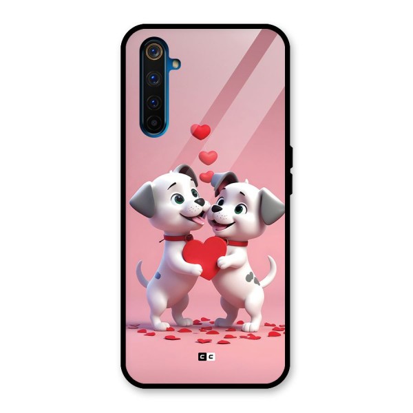 Two Puppies Together Glass Back Case for Realme 6 Pro