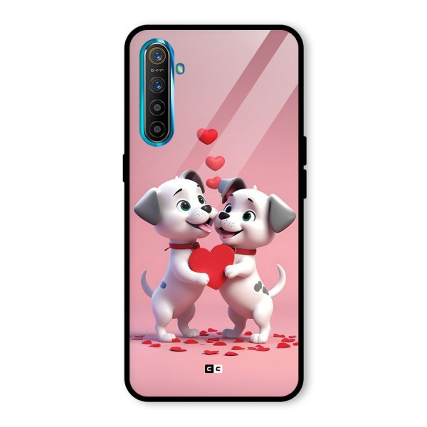 Two Puppies Together Glass Back Case for Realme X2