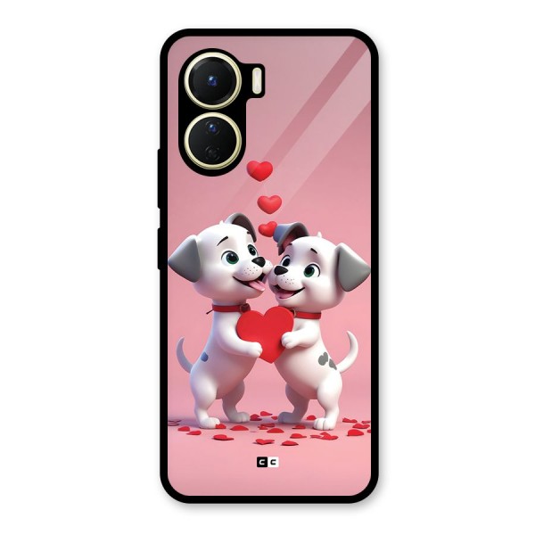 Two Puppies Together Glass Back Case for Vivo Y56