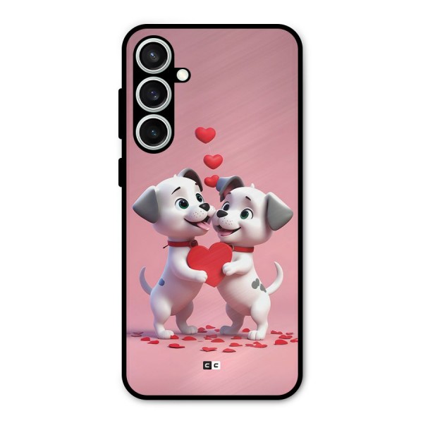 Two Puppies Together Metal Back Case for Galaxy S23 FE