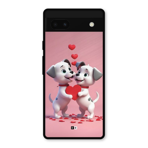 Two Puppies Together Metal Back Case for Google Pixel 6a