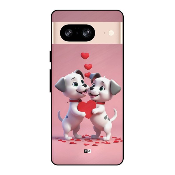 Two Puppies Together Metal Back Case for Google Pixel 8