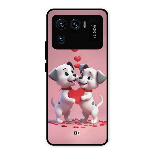 Two Puppies Together Metal Back Case for Mi 11 Ultra