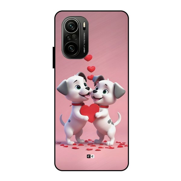 Two Puppies Together Metal Back Case for Mi 11x