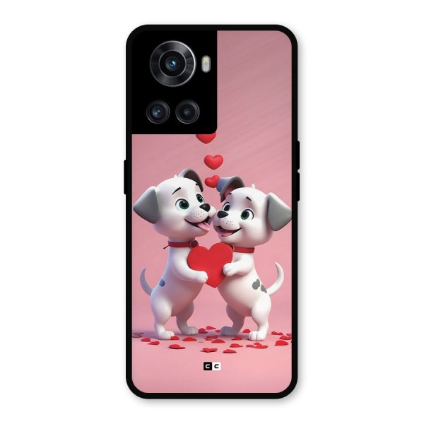 Two Puppies Together Metal Back Case for OnePlus 10R