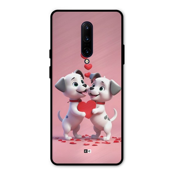 Two Puppies Together Metal Back Case for OnePlus 7 Pro