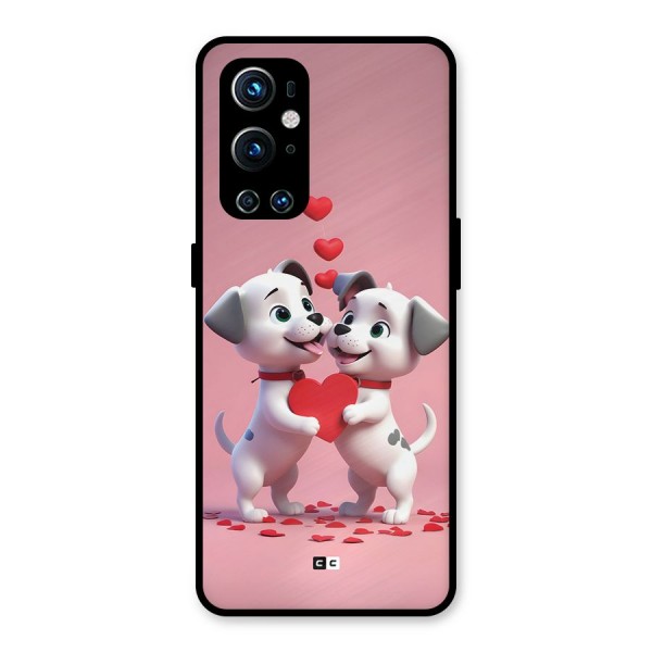 Two Puppies Together Metal Back Case for OnePlus 9 Pro