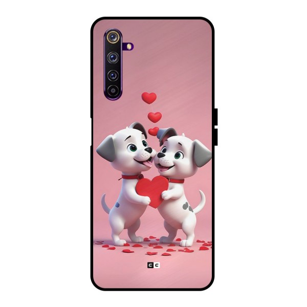 Two Puppies Together Metal Back Case for Realme 6 Pro