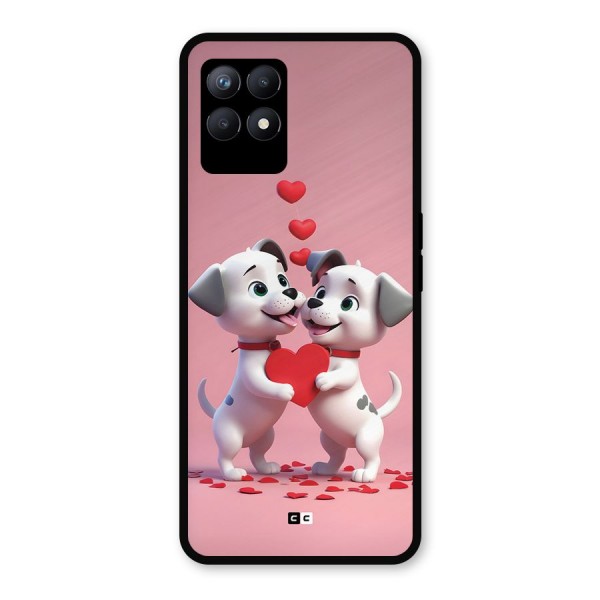 Two Puppies Together Metal Back Case for Realme Narzo 50