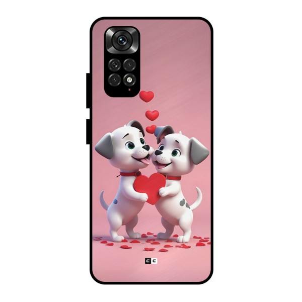 Two Puppies Together Metal Back Case for Redmi Note 11 Pro