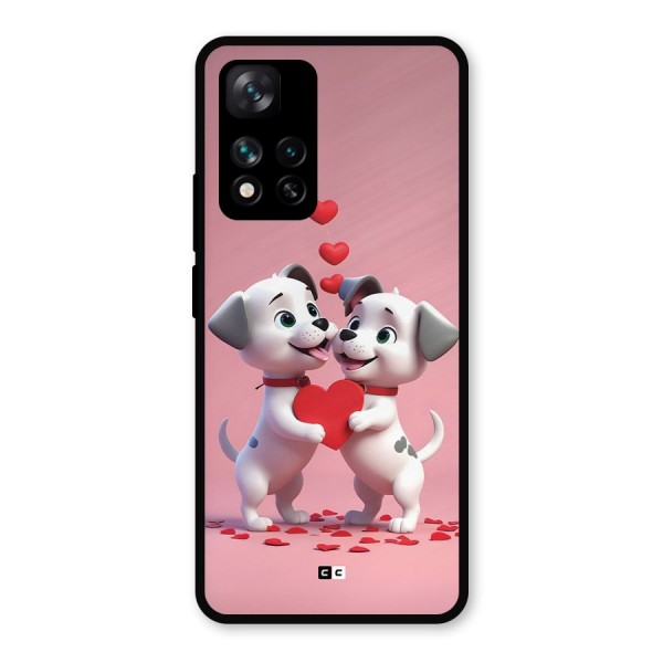 Two Puppies Together Metal Back Case for Xiaomi 11i 5G