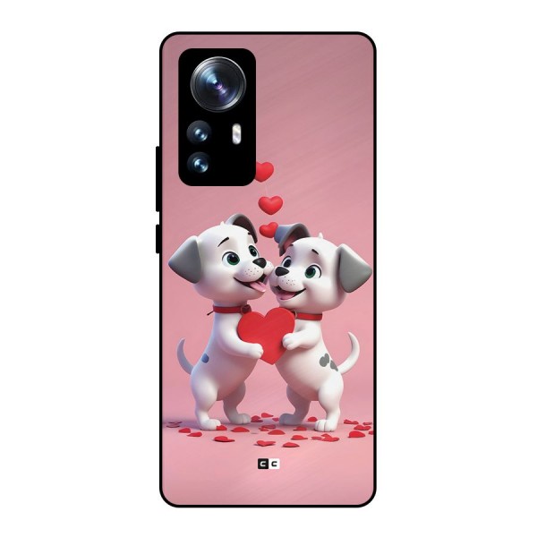 Two Puppies Together Metal Back Case for Xiaomi 12 Pro