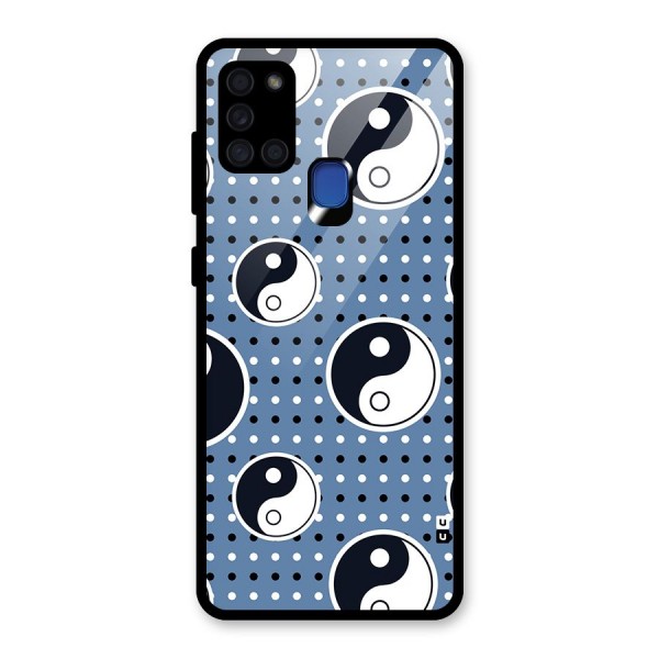 Ultimate Yin Yang Glass Back Case for Galaxy A21s