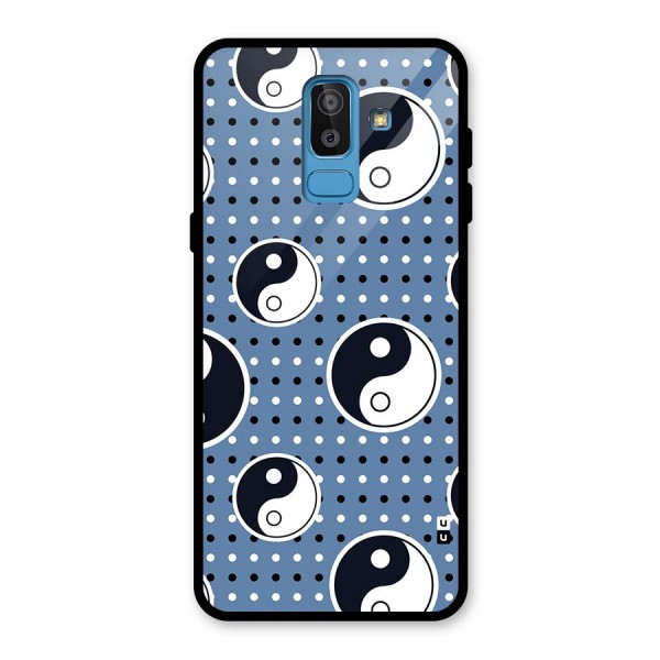 Ultimate Yin Yang Glass Back Case for Galaxy J8