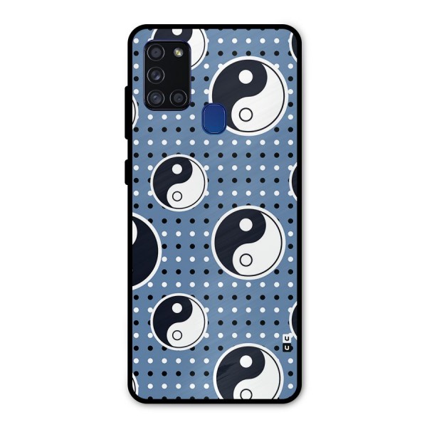 Ultimate Yin Yang Metal Back Case for Galaxy A21s