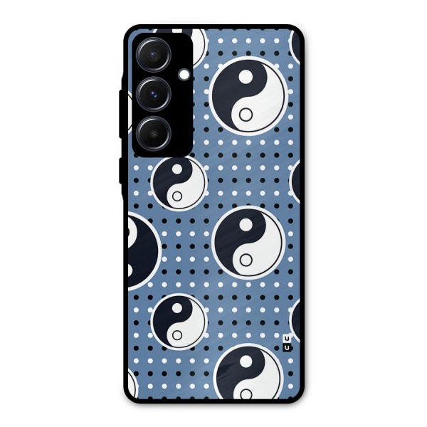 Ultimate Yin Yang Metal Back Case for Galaxy A55