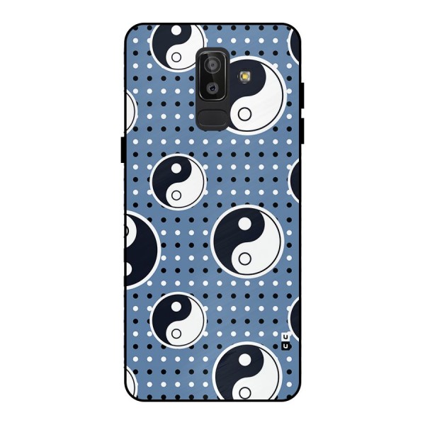 Ultimate Yin Yang Metal Back Case for Galaxy J8