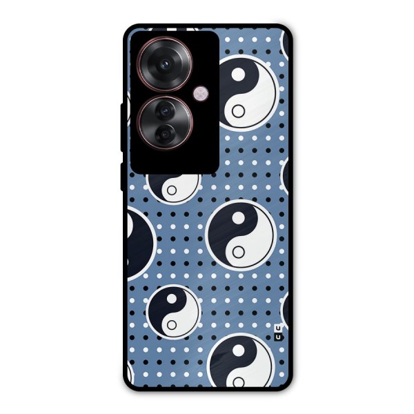 Ultimate Yin Yang Metal Back Case for Oppo F25 Pro