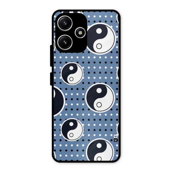 Ultimate Yin Yang Metal Back Case for Redmi 12 5G