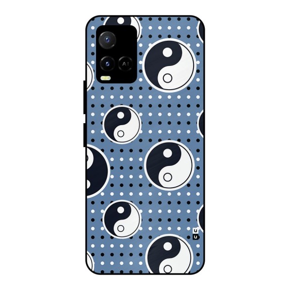 Ultimate Yin Yang Metal Back Case for Vivo Y21