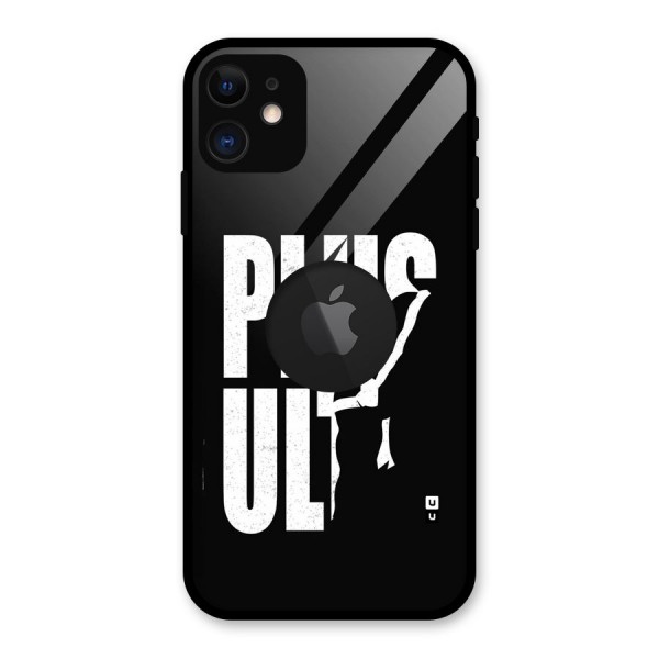 Ultra Plus Glass Back Case for iPhone 11 Logo Cut