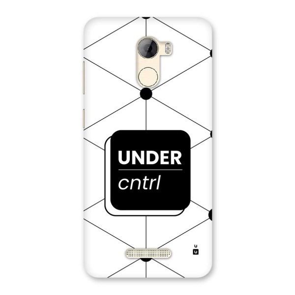 Under Control Back Case for Gionee A1 LIte