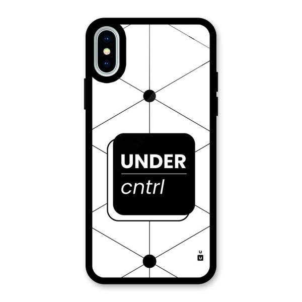 Under Control Glass Back Case for iPhone X