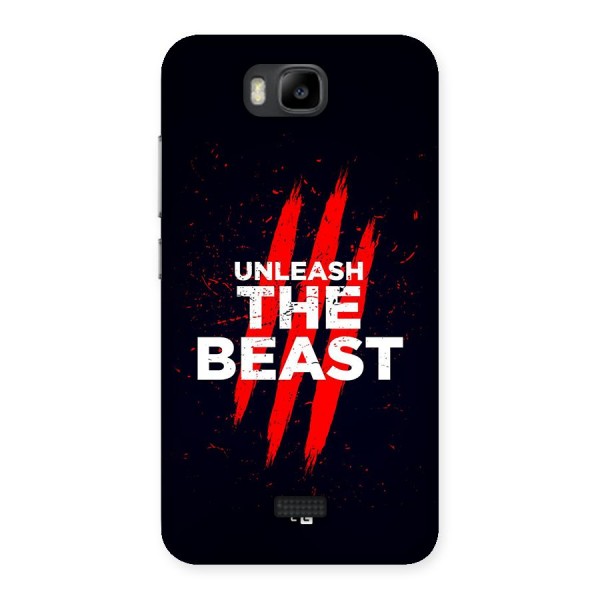 Unleash The Beast Back Case for Honor Bee