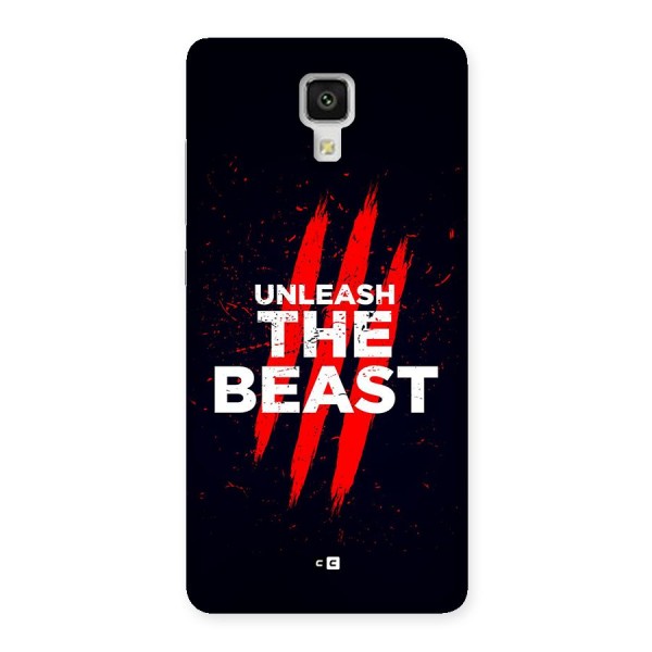 Unleash The Beast Back Case for Mi4