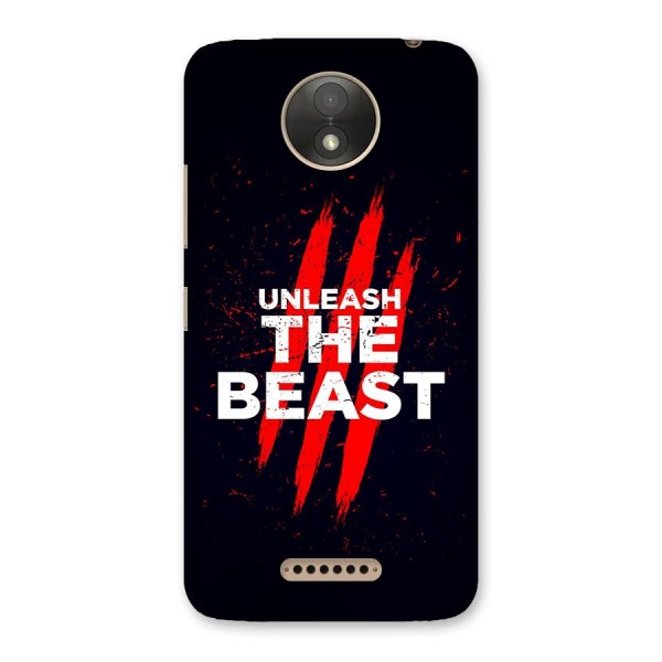 Unleash The Beast Back Case for Moto C Plus