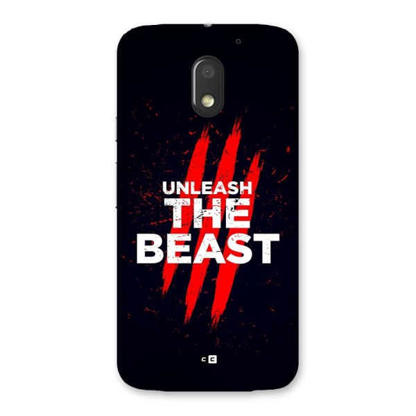 Unleash The Beast Back Case for Moto E3 Power