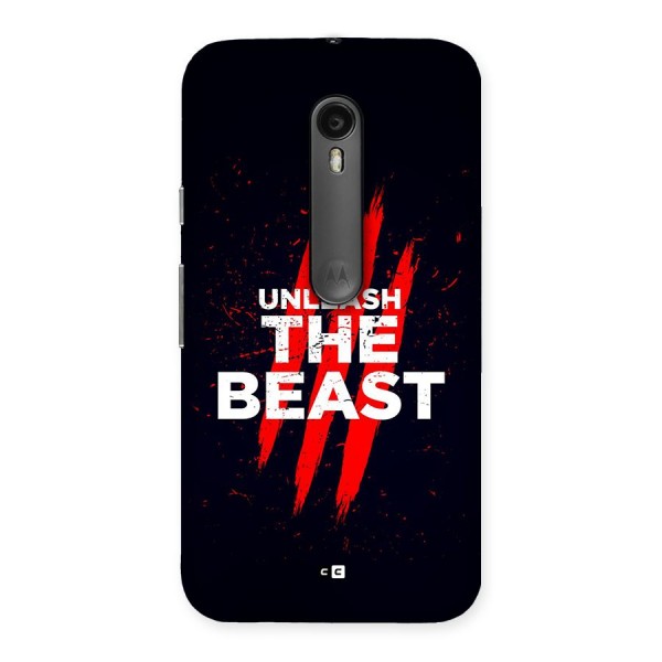 Unleash The Beast Back Case for Moto G3