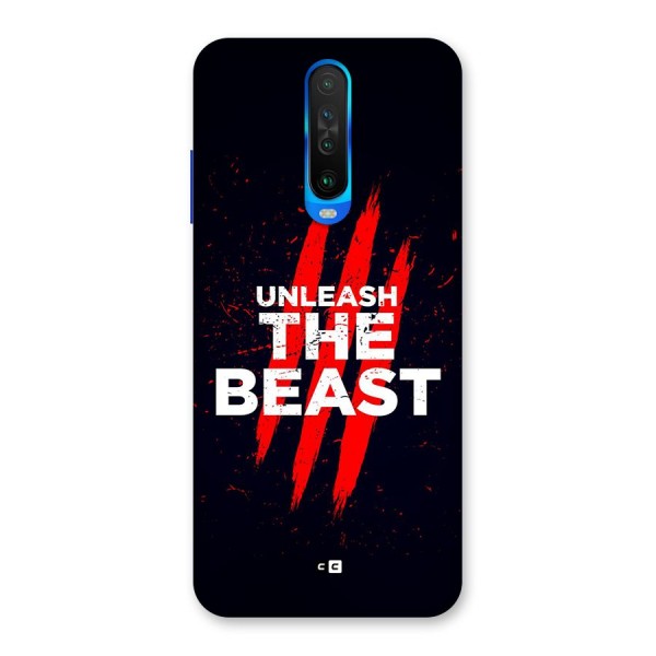 Unleash The Beast Back Case for Poco X2